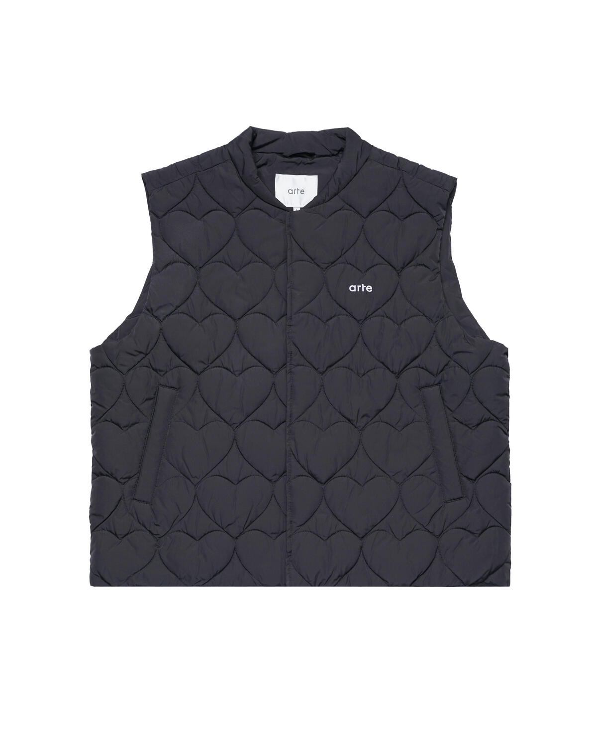 Arte Antwerp Vince Heart Vest AW23 111V BLK Mindarie waShops STORE